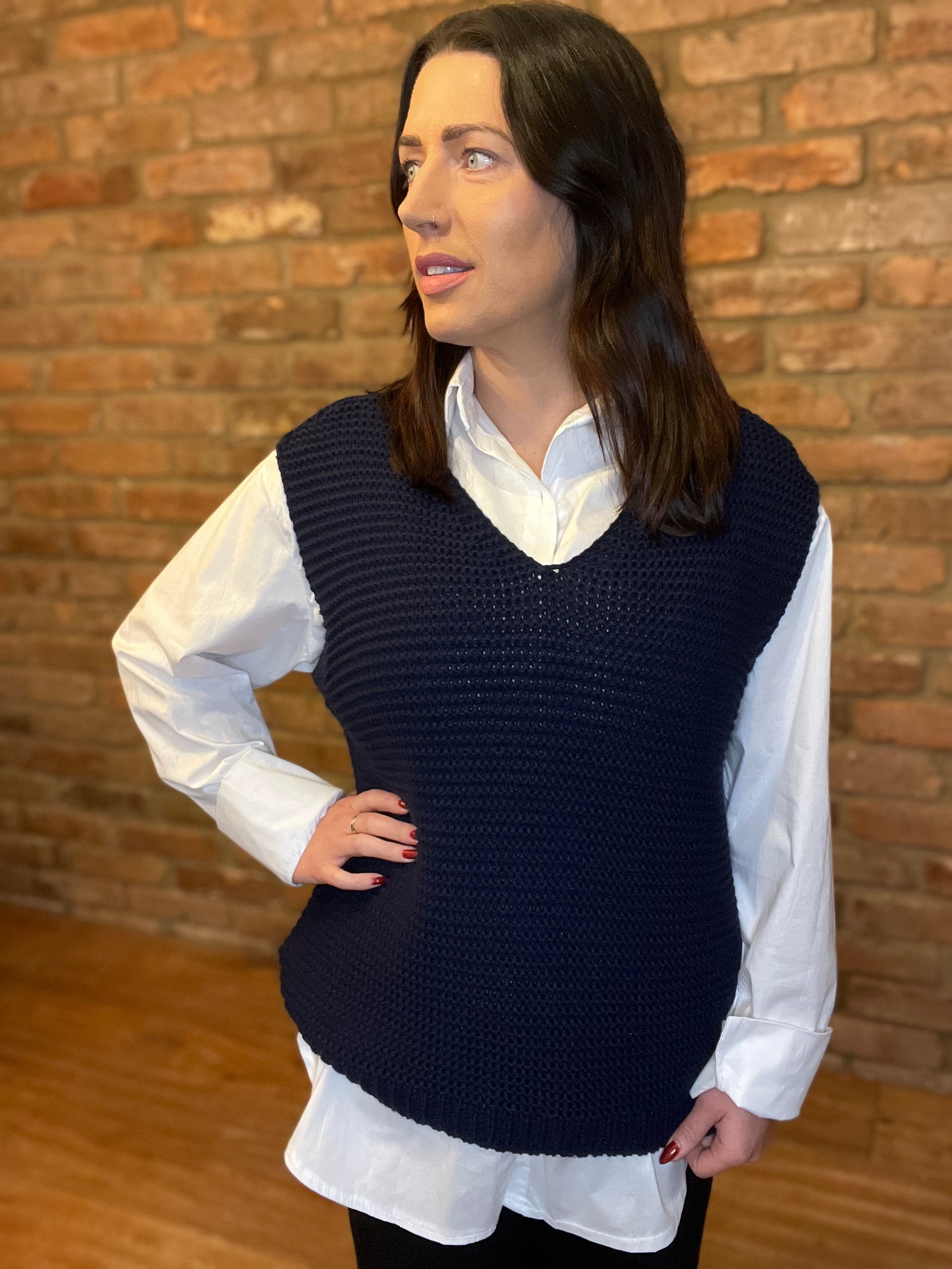 Knitted vest