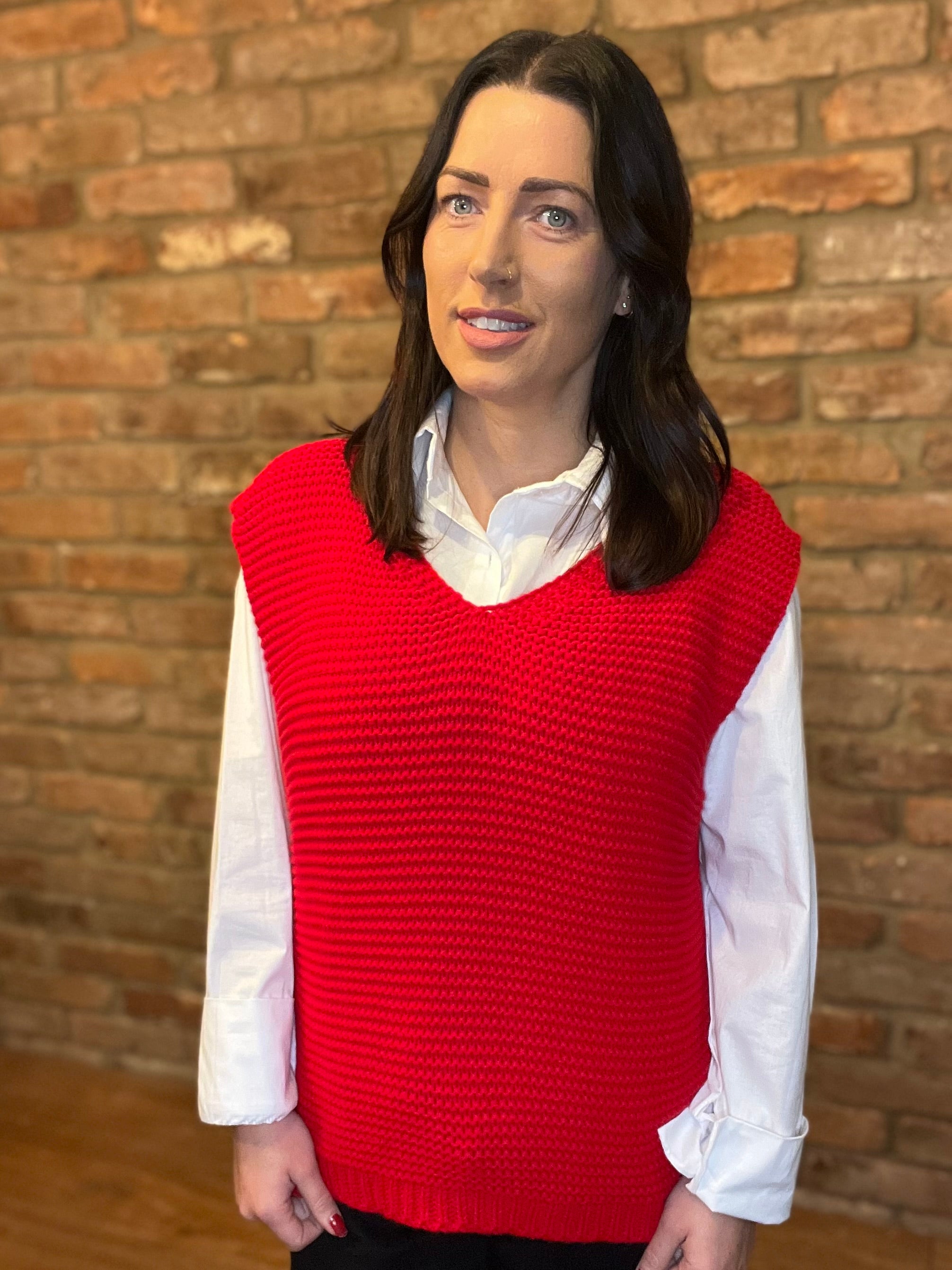 Knitted vest