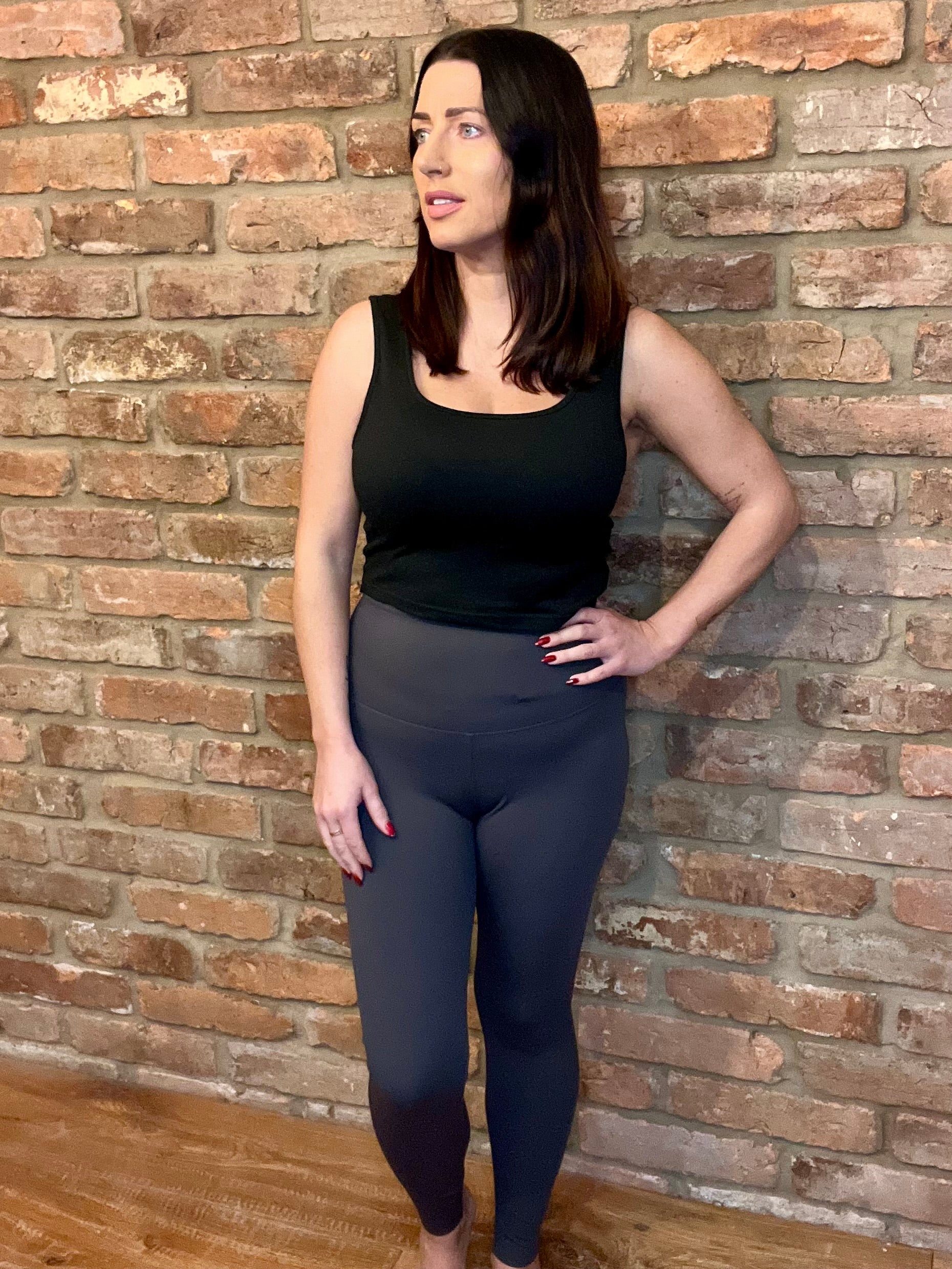 High Waisted Grey Sculpt Gym Leggings