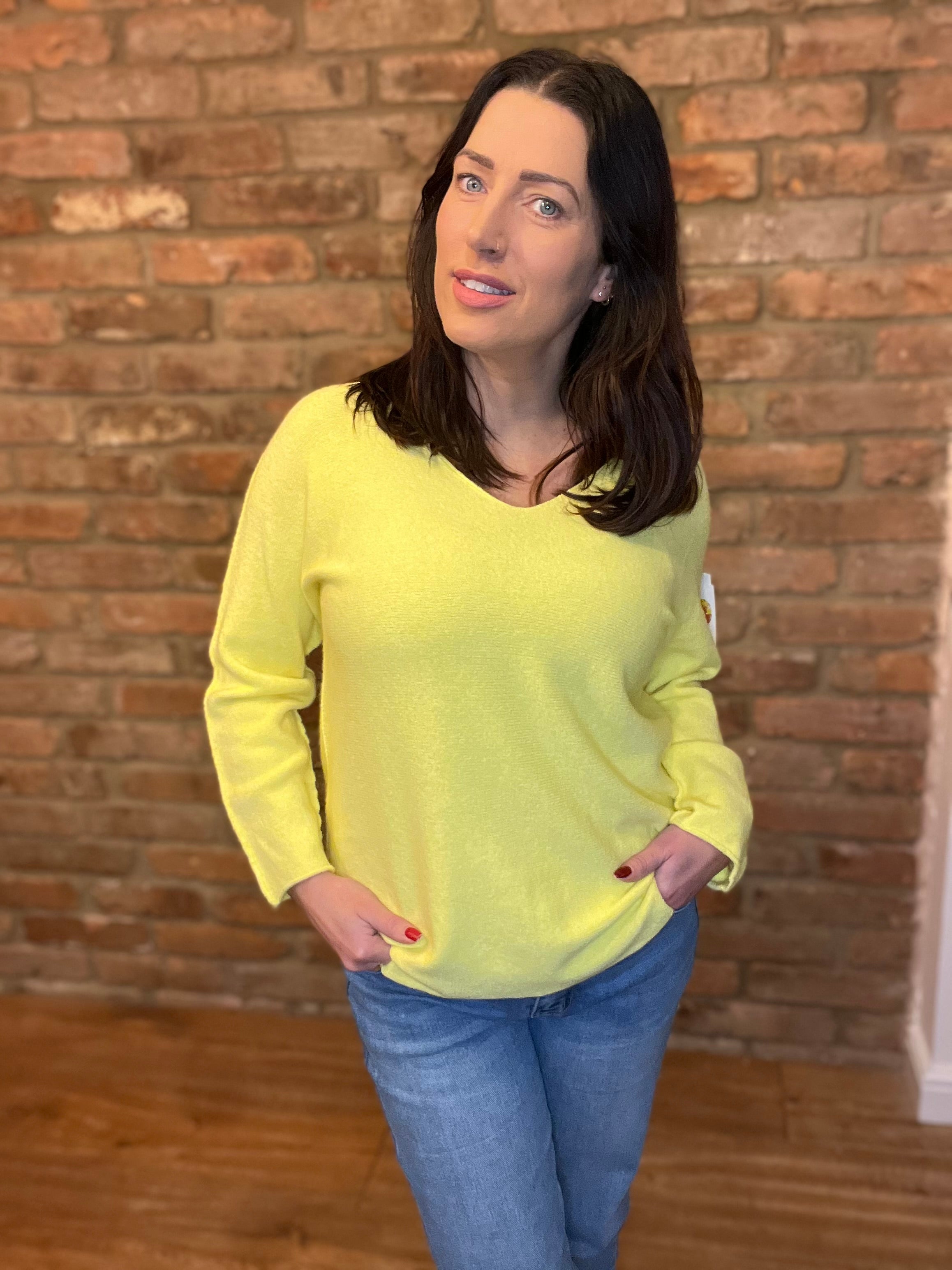 Fine knit batwing jumper