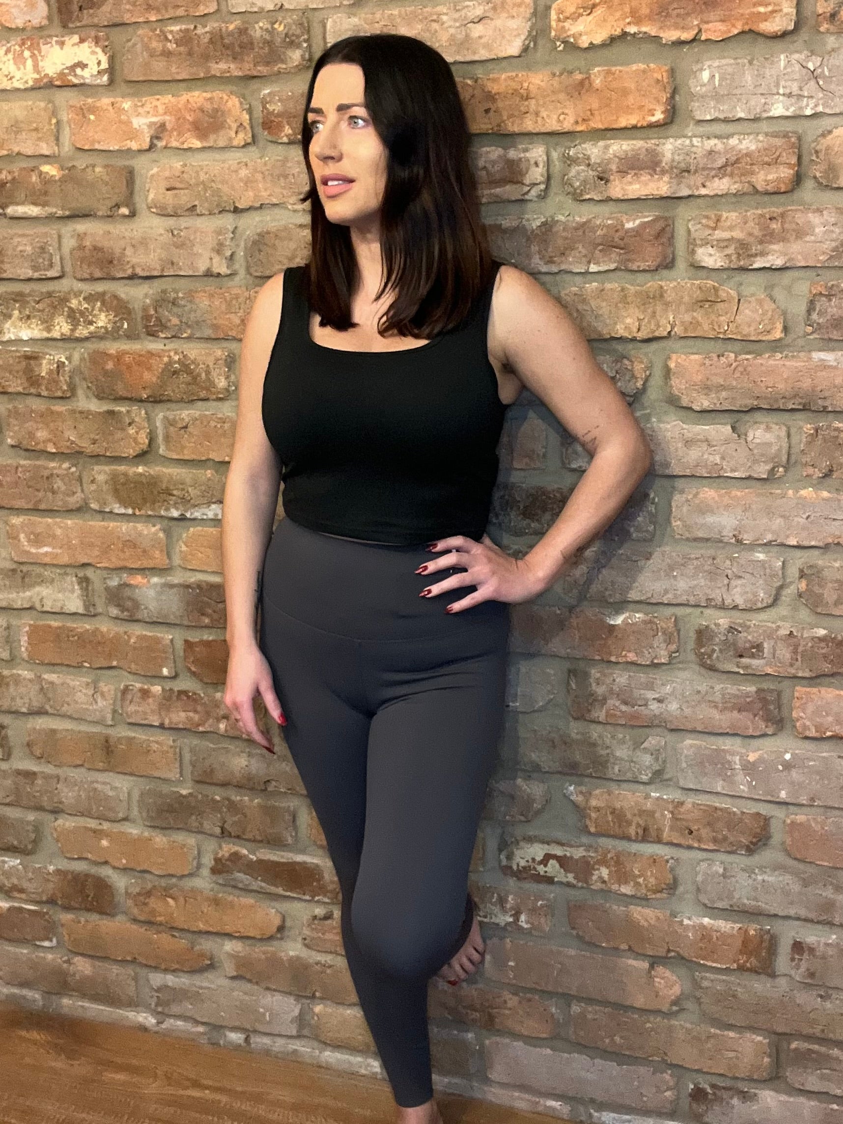 High Waisted Grey Sculpt Gym Leggings