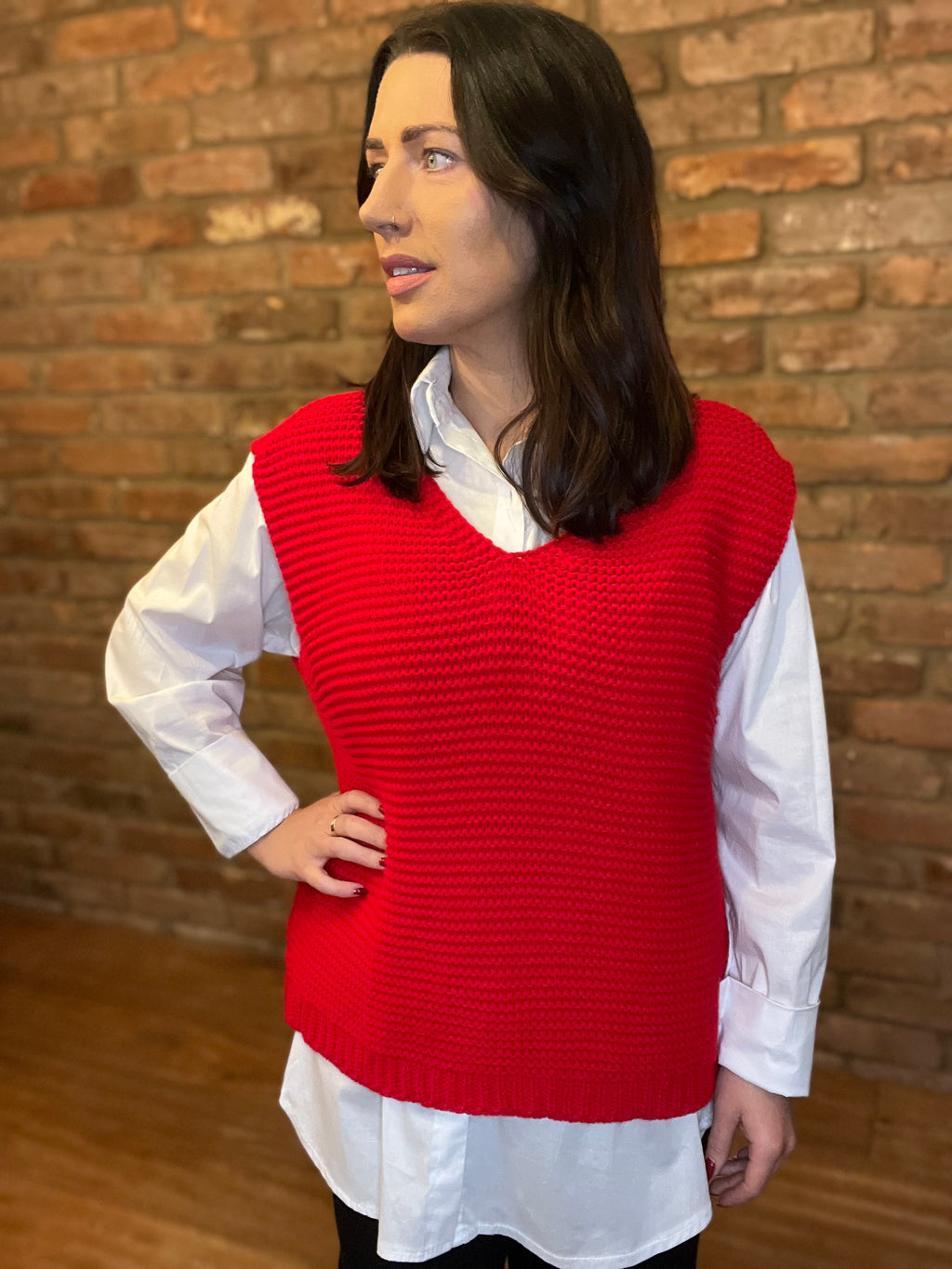 Knitted vest