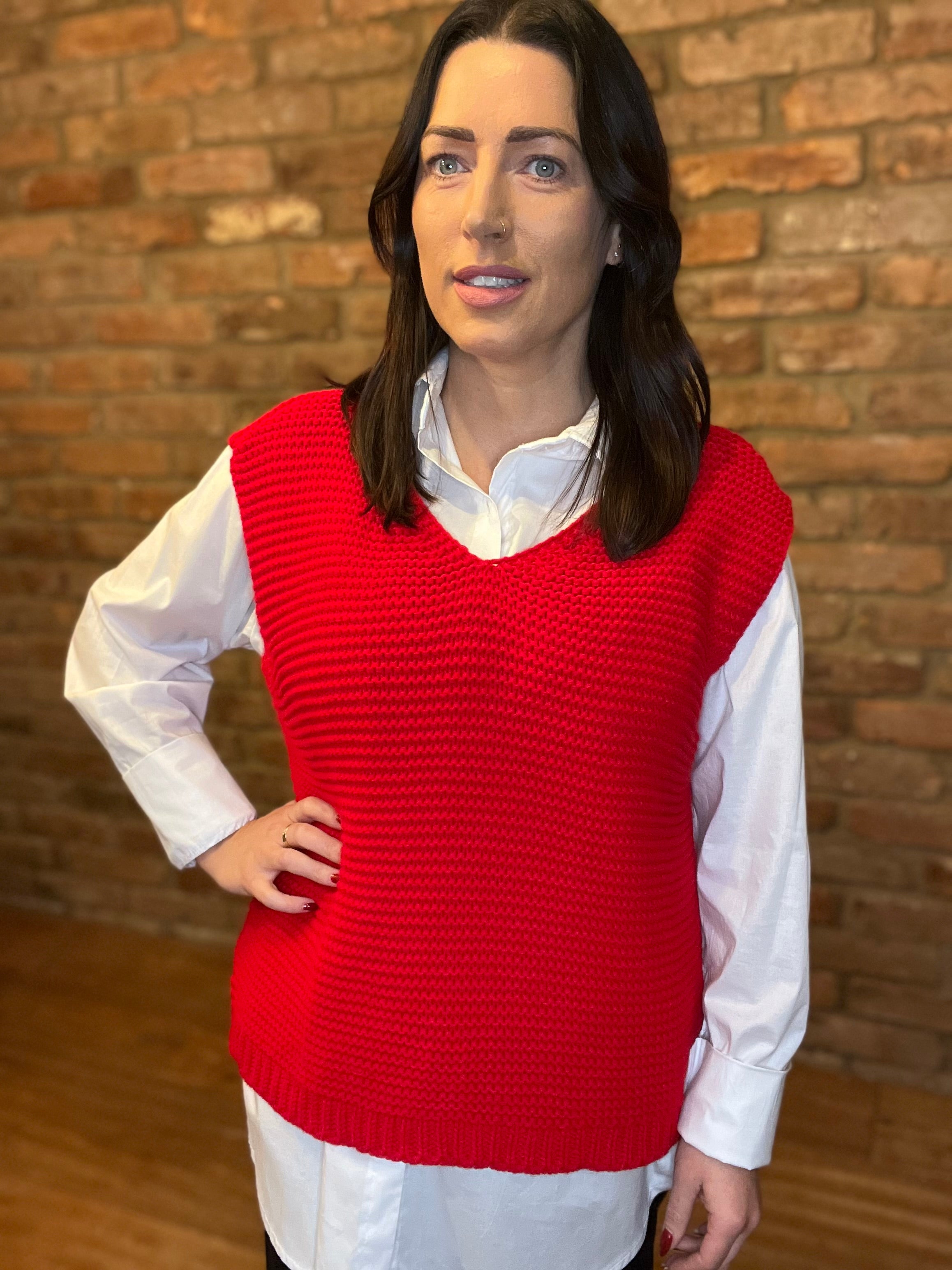Knitted vest