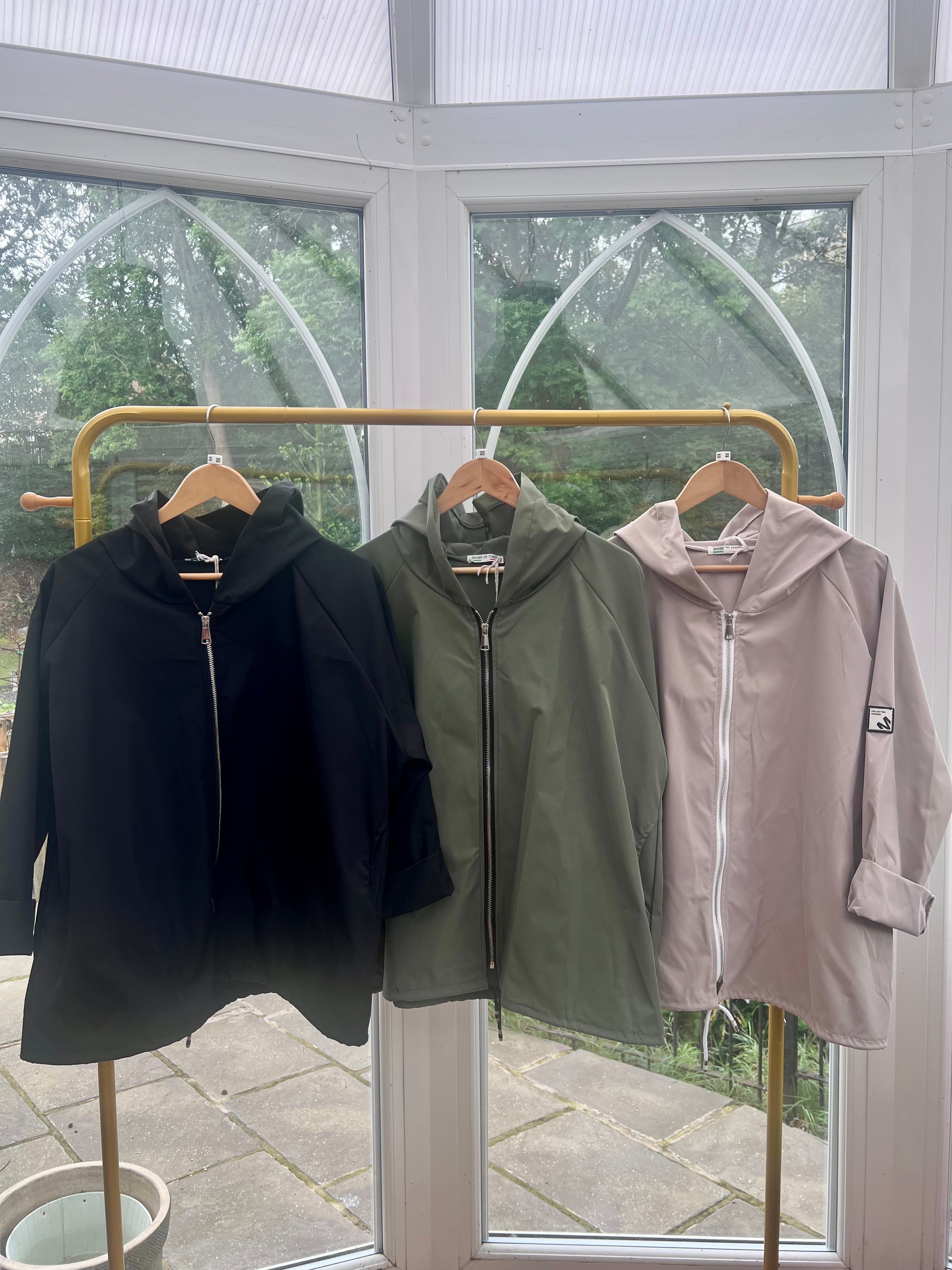 Hooded waterproof jacket