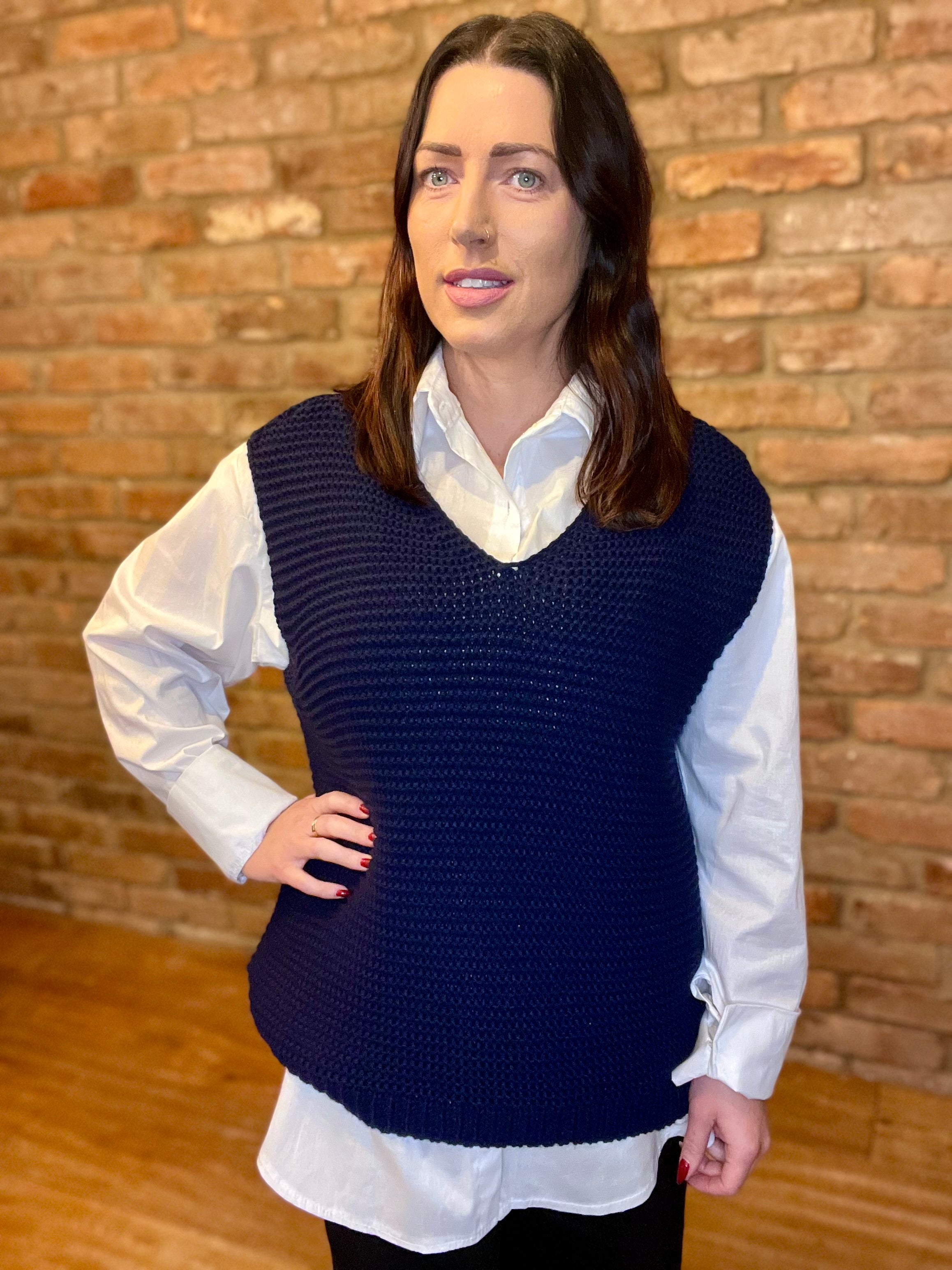 Knitted vest