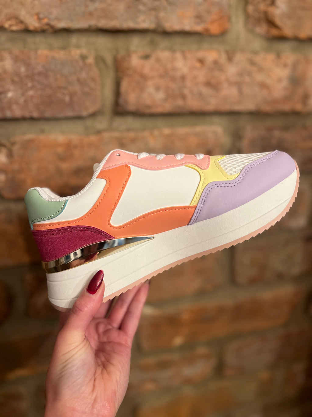Multi coloured trainers