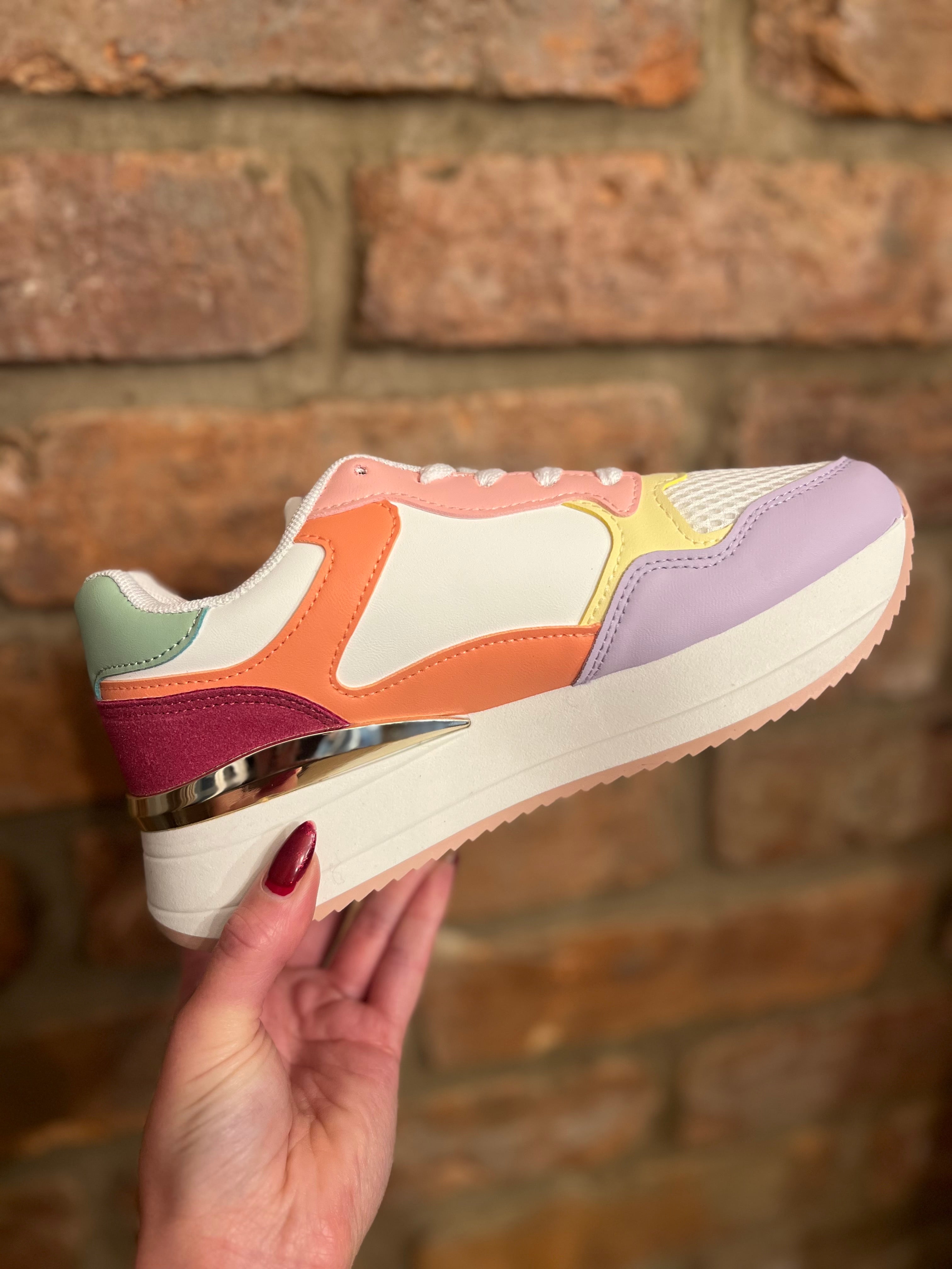 Multi coloured trainers