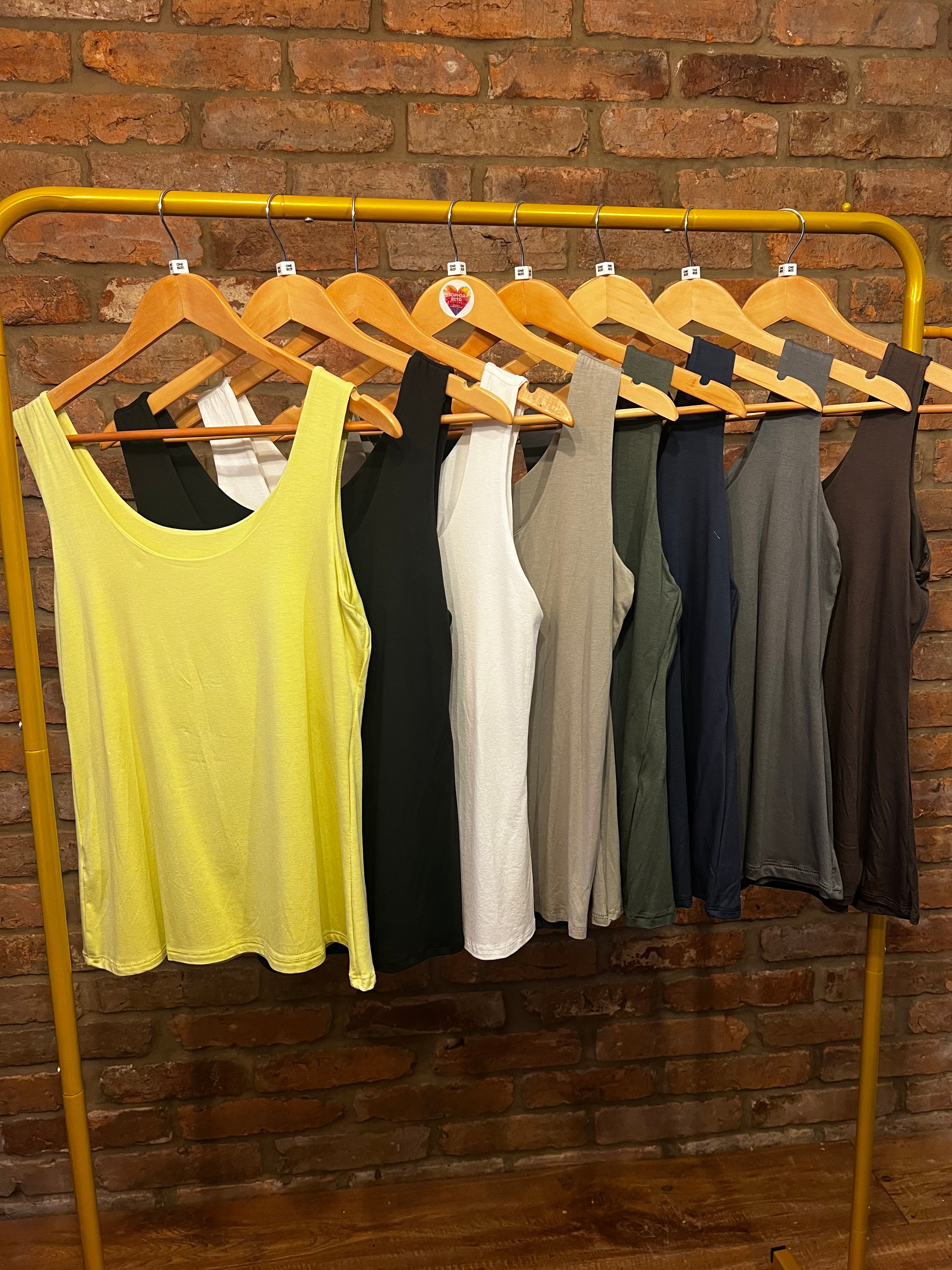 Double lined vest tops