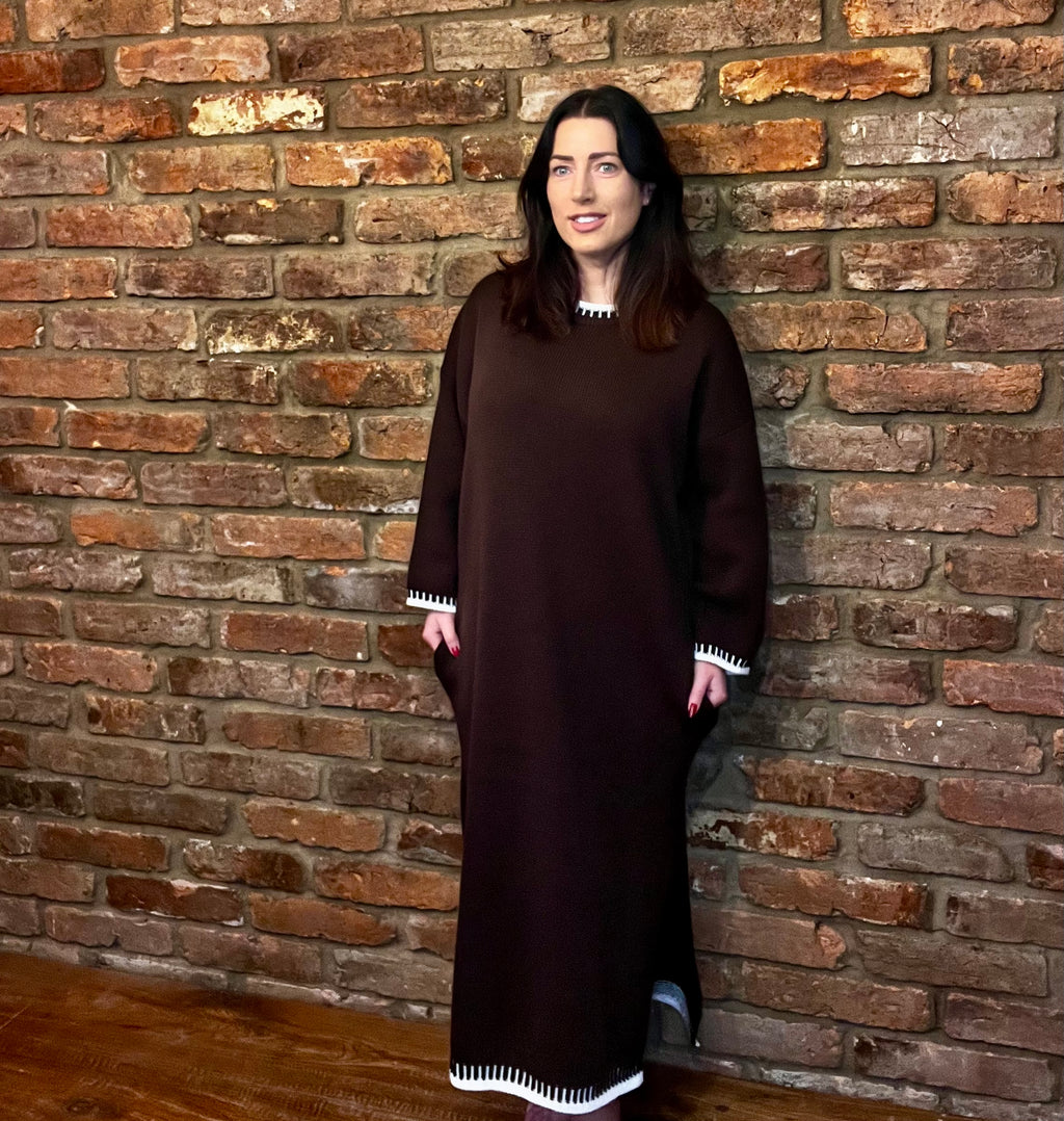 Jumper dress with pockets