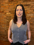 Grey button waistcoat