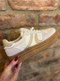Cream, beige and tan trainers