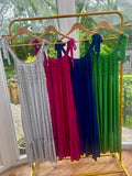 Tie shoulder maxi dress