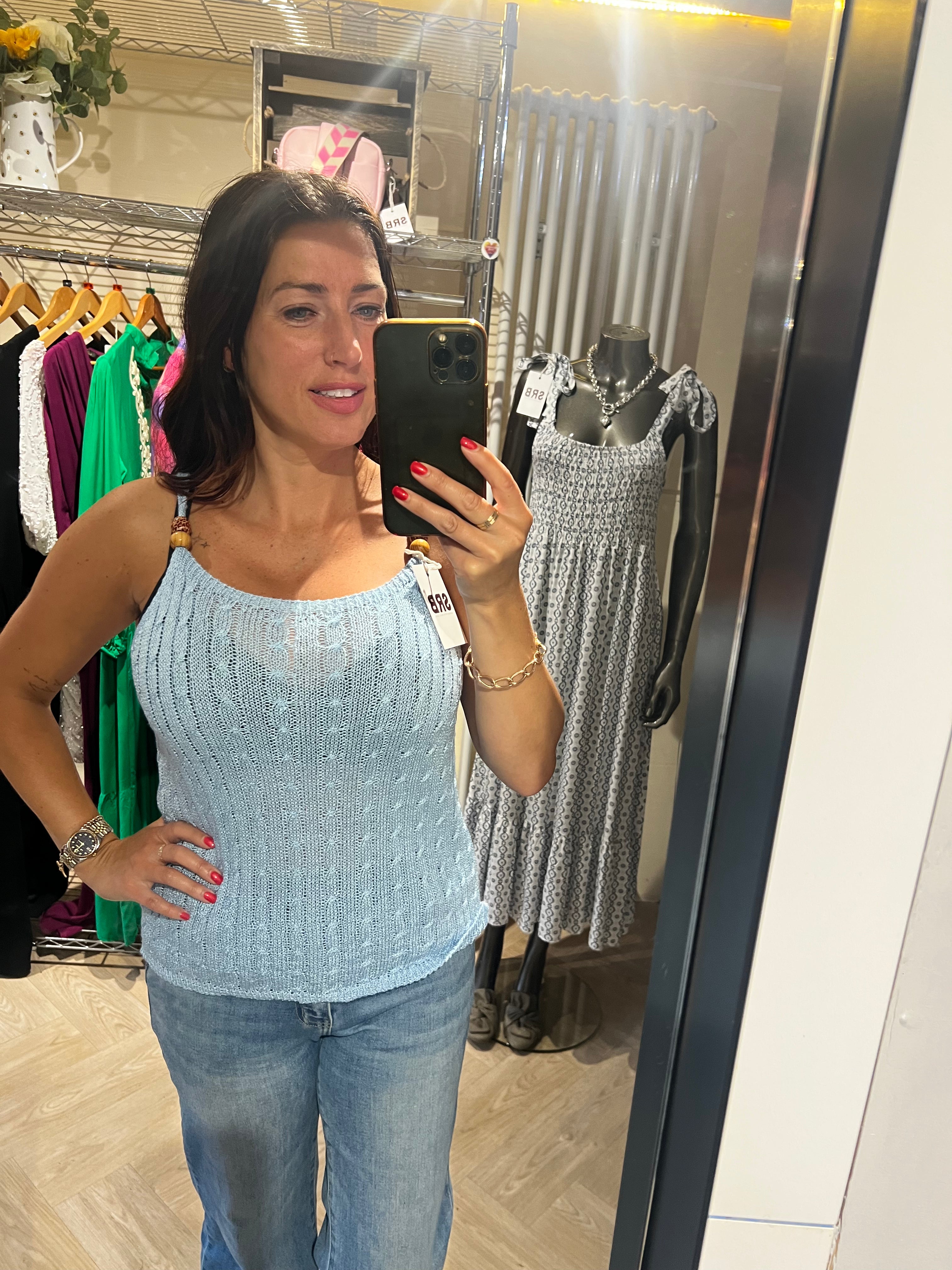 Crochet cami vests